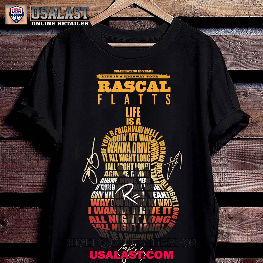 Rascal Flatts 25 Years Life In A Highway Tour - Adult & Kids T-Shirts, Sweatshirts & Hoodies apparel design preview 1