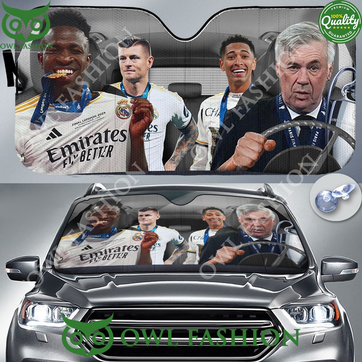 Real Madrid FC Road to Victory Champions league 2024 - Adult & Kids T-Shirts, Sweatshirts & Hoodies apparel design preview 1