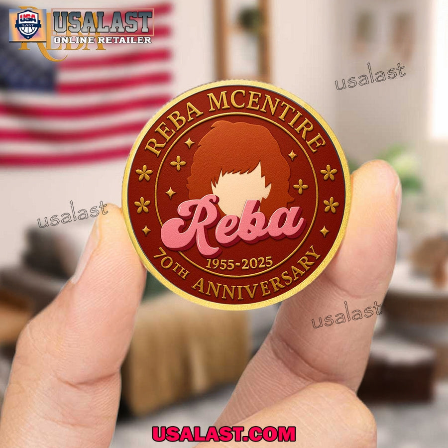 Reba Mcentire 70th Anniversary Commemorative Coin - Adult & Kids T-Shirts, Sweatshirts & Hoodies apparel design preview 1