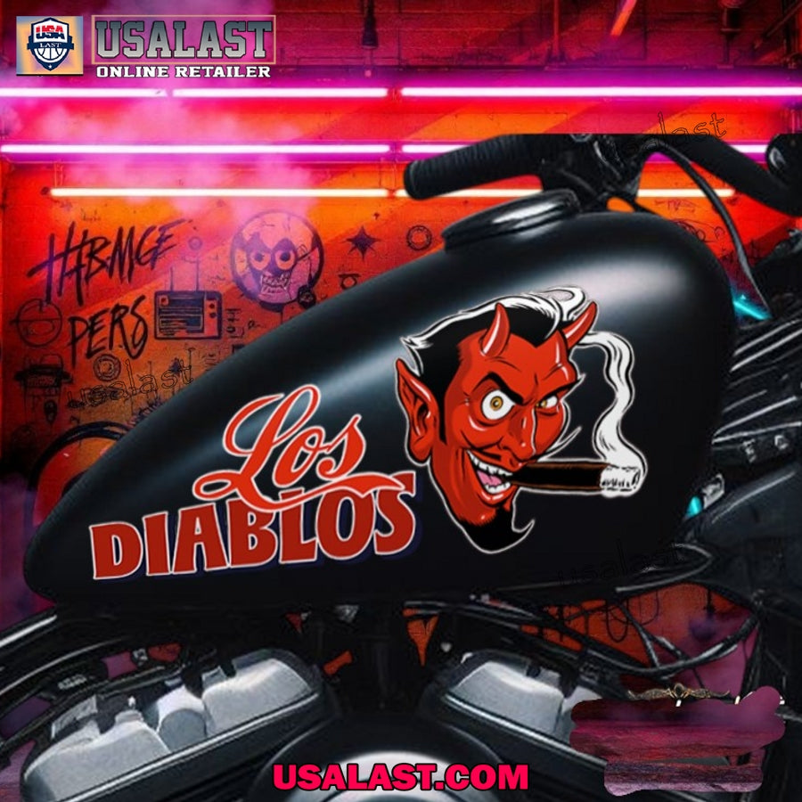 Red Devil And Pinstriping Motorcycle Custom Text - Adult & Kids T-Shirts, Sweatshirts & Hoodies apparel design preview 1