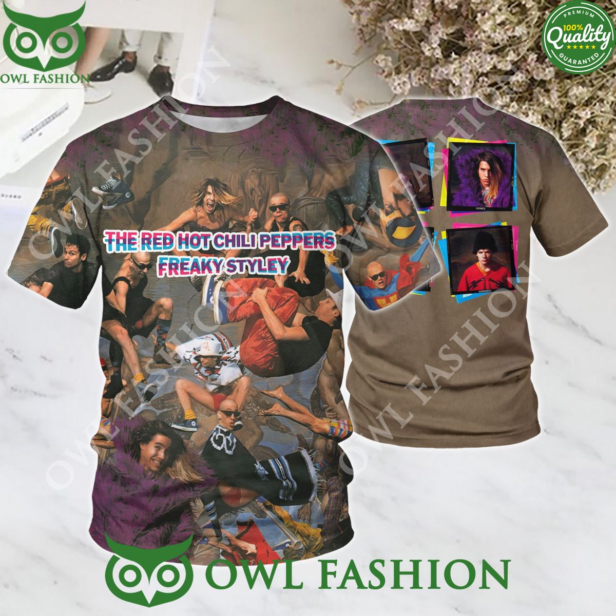 Red hot Chili Peppers Freakly Styley 1985 3d - Adult & Kids T-Shirts, Sweatshirts & Hoodies apparel design preview 1