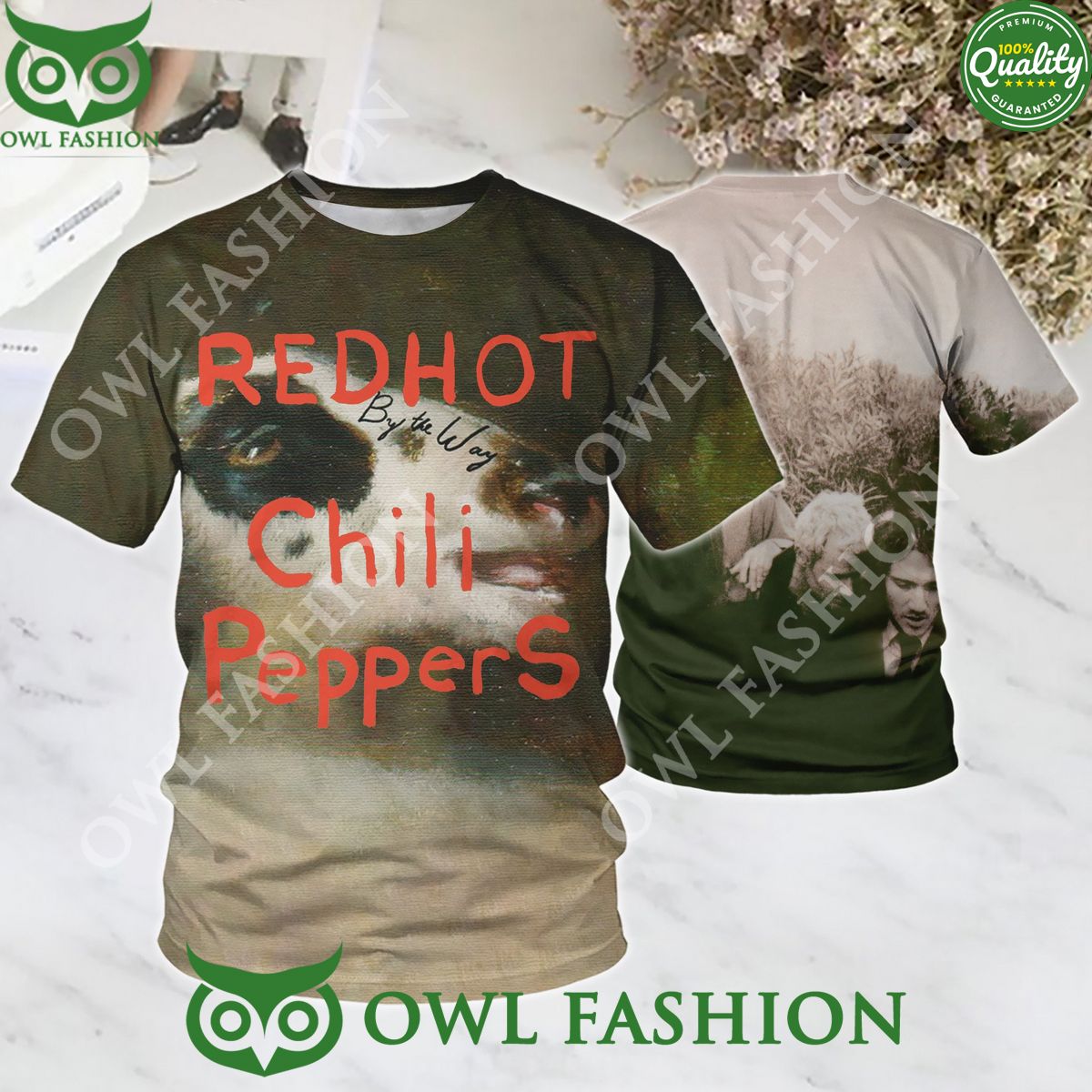 Red hot Chili Peppers Live at Slane Castle 3d - Adult & Kids T-Shirts, Sweatshirts & Hoodies apparel design preview 1