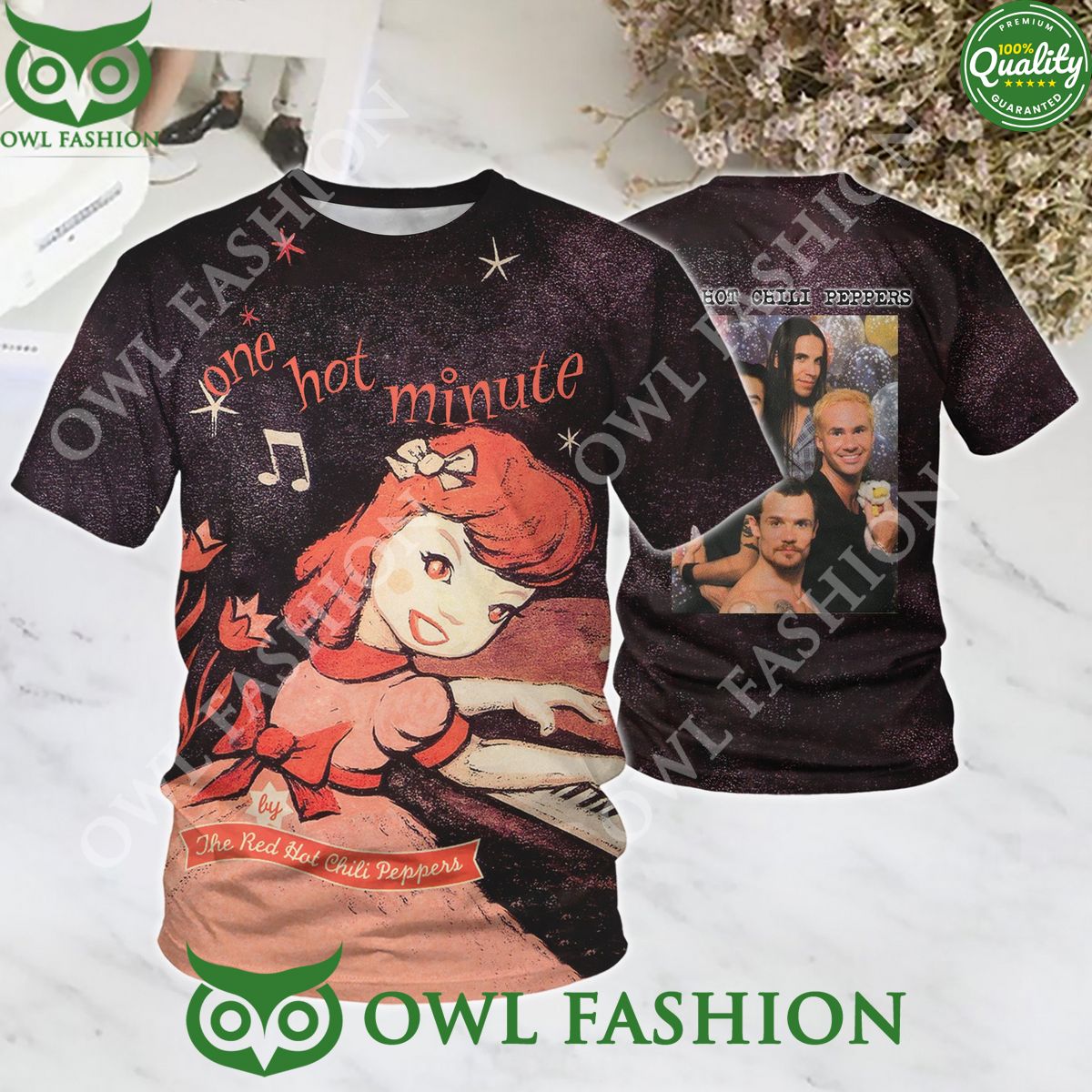 Red hot Chili Peppers One Minute 1985 3d - Adult & Kids T-Shirts, Sweatshirts & Hoodies apparel design preview 1