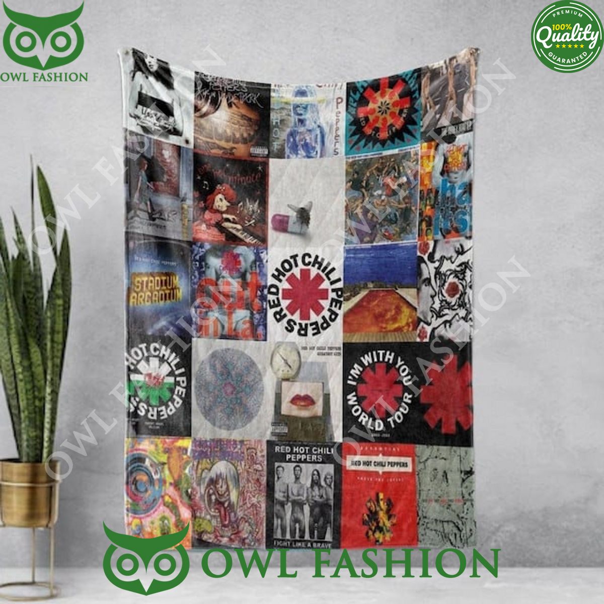 Red Hot Chili Peppers Rock Album Quilt Blanket - Adult & Kids T-Shirts, Sweatshirts & Hoodies apparel design preview 1