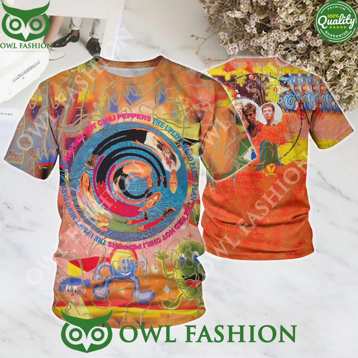 Red hot Chili Peppers The Uplift Mofo Party Plan 1987 - Adult & Kids T-Shirts, Sweatshirts & Hoodies apparel design preview 1