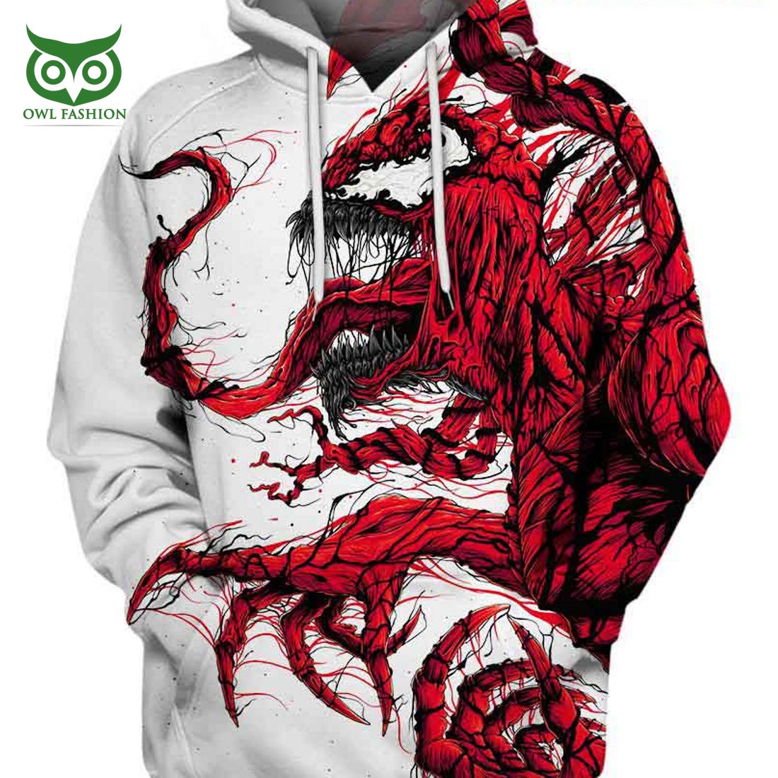 Red Venom Spiderman HD 3D AOP - Adult & Kids T-Shirts, Sweatshirts & Hoodies apparel design preview 1