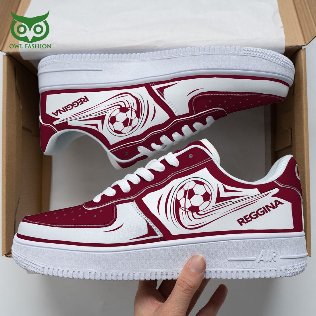 Reggina Calcio Serie A NAF Air Force 1 Shoes - Adult & Kids T-Shirts, Sweatshirts & Hoodies apparel design preview 1