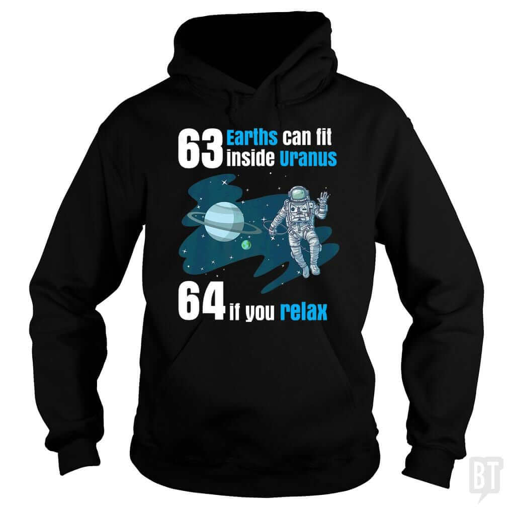 63 Earths Can Fit Inside Uranus - Adult & Kids T-Shirts, Sweatshirts & Hoodies apparel design preview 1