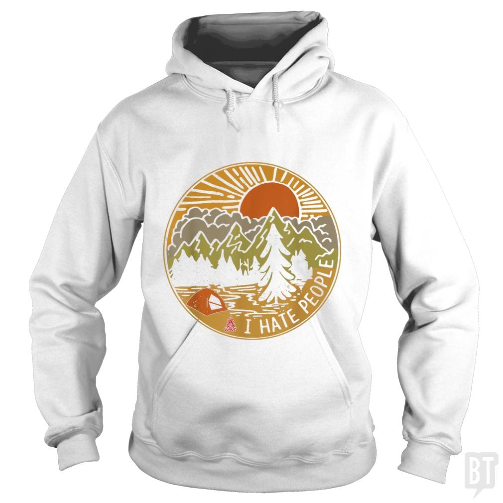 Love Camping I Hate People - Adult & Kids T-Shirts, Sweatshirts & Hoodies apparel design preview 1