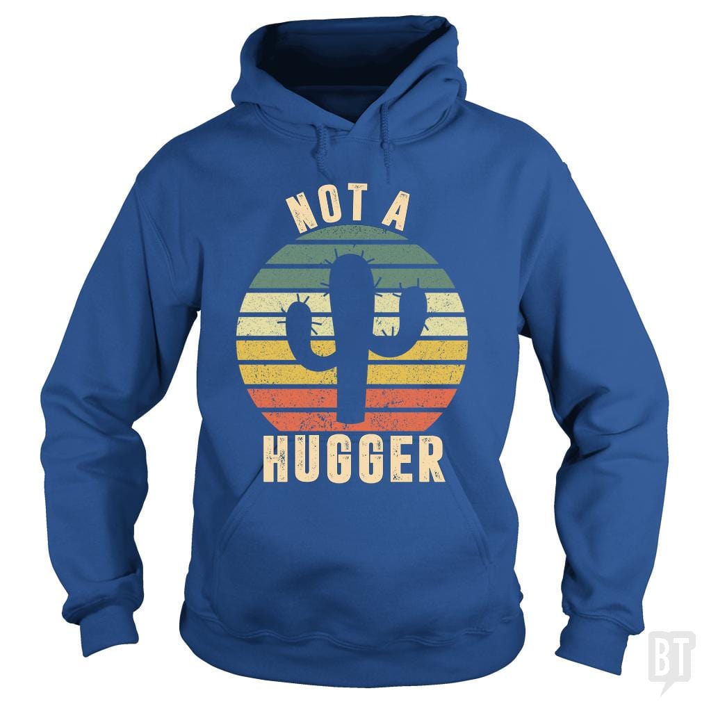 Not A Hugger Cactus Vintage - Adult & Kids T-Shirts, Sweatshirts & Hoodies apparel design preview 1