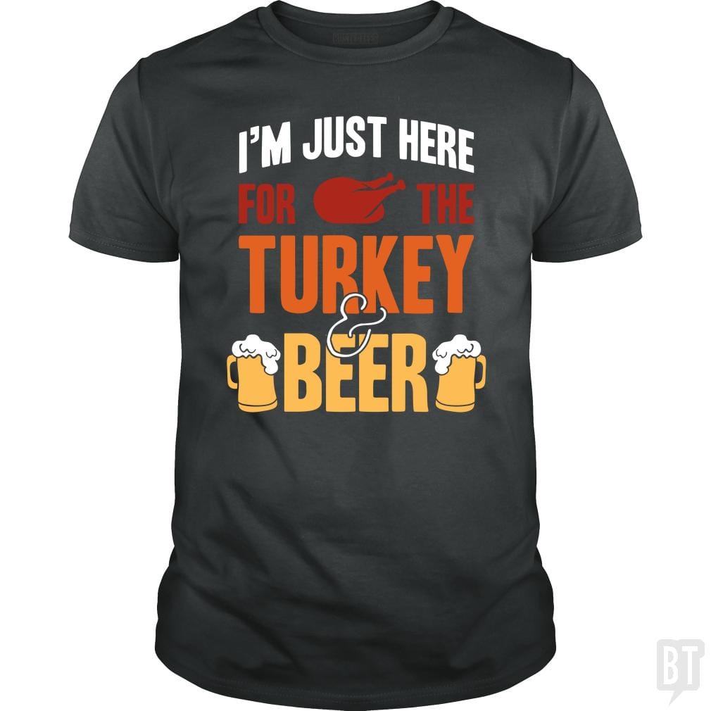 Turkey And Beer - Adult & Kids T-Shirts, Sweatshirts & Hoodies apparel design preview 1