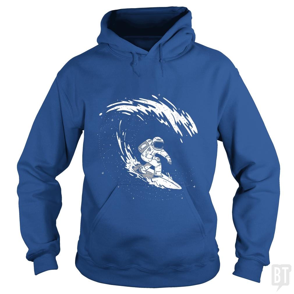 Astronaut Surfer - Adult & Kids T-Shirts, Sweatshirts & Hoodies apparel design preview 1