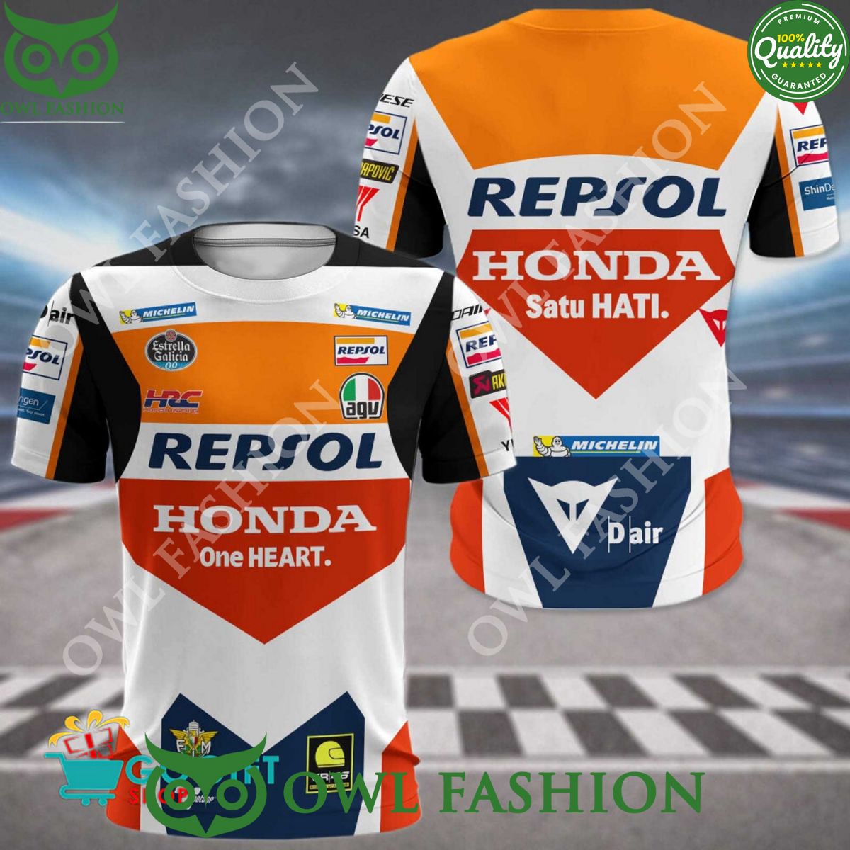 Repsol Honda Team 2024 motor polo collection - Adult & Kids T-Shirts, Sweatshirts & Hoodies apparel design preview 1