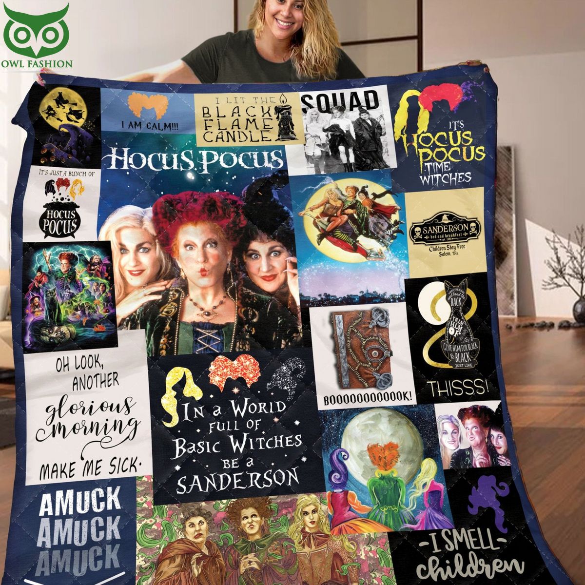 Resger Hocus Pocus Characters Limited Quilt Blanket - Adult & Kids T-Shirts, Sweatshirts & Hoodies apparel design preview 1