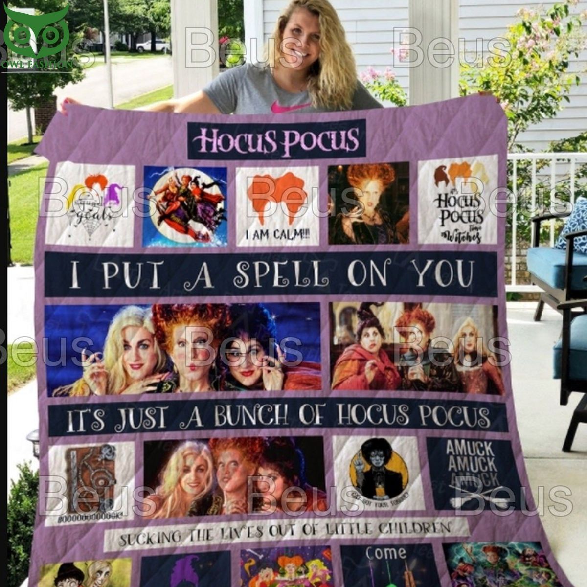 Resger Hocus Pocus Episodes Quilt Blanket - Adult & Kids T-Shirts, Sweatshirts & Hoodies apparel design preview 1