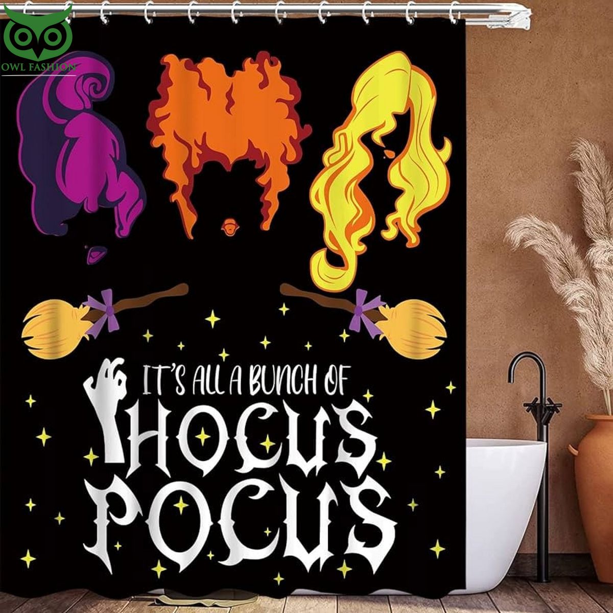 Resger Hocus Pocus Shower Curtain - Adult & Kids T-Shirts, Sweatshirts & Hoodies apparel design preview 1