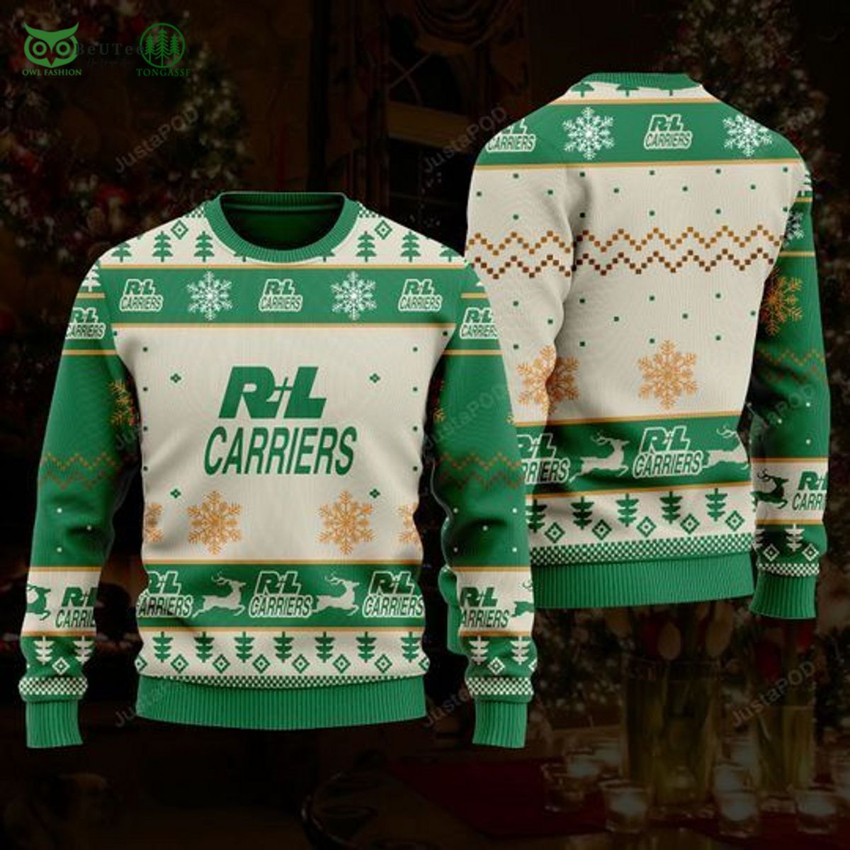 RL Carriers Ugly Christmas Sweater AOP - Adult & Kids T-Shirts, Sweatshirts & Hoodies apparel design preview 1