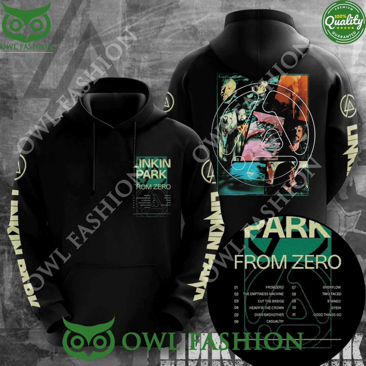 Rock Band LINKIN PARK From Zero Album - Adult & Kids T-Shirts, Sweatshirts & Hoodies apparel design preview 1