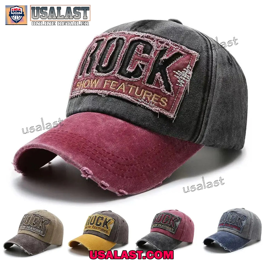 Rock Show Features Embroidery Logo Baseball Hat Cap - Adult & Kids T-Shirts, Sweatshirts & Hoodies apparel design preview 1