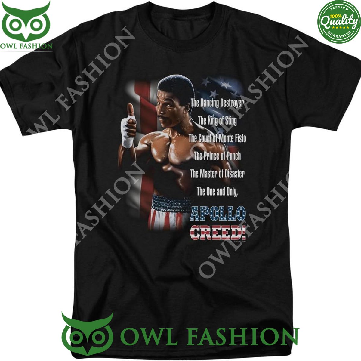 Rocky II One and Only Apollo Creed The Dancing - Adult & Kids T-Shirts, Sweatshirts & Hoodies apparel design preview 1