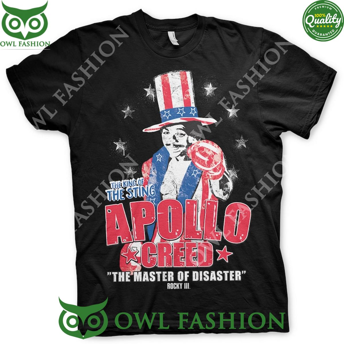 Rocky III Apollo Creed Carl Weathers RIP The King of - Adult & Kids T-Shirts, Sweatshirts & Hoodies apparel design preview 1