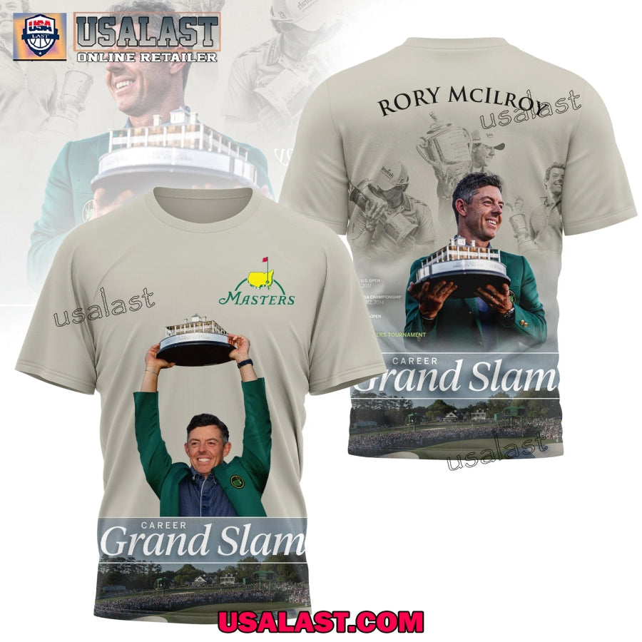 Rory Mcilroy Career Grand Slam 3D - Adult & Kids T-Shirts, Sweatshirts & Hoodies apparel design preview 1