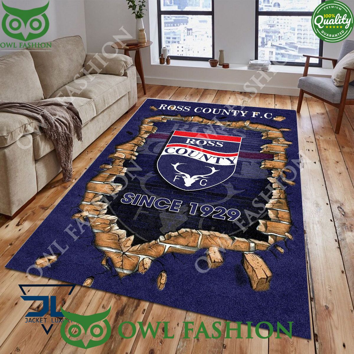 Ross County F.C. 1789 Scottish Broken Wall Living - Adult & Kids T-Shirts, Sweatshirts & Hoodies apparel design preview 1