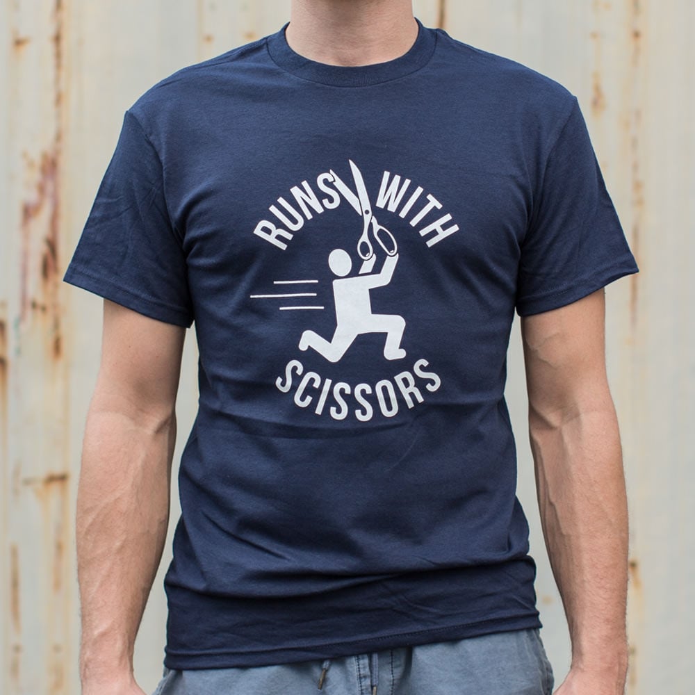 Runs With Scissors - Adult & Kids T-Shirts, Sweatshirts & Hoodies apparel design preview 1