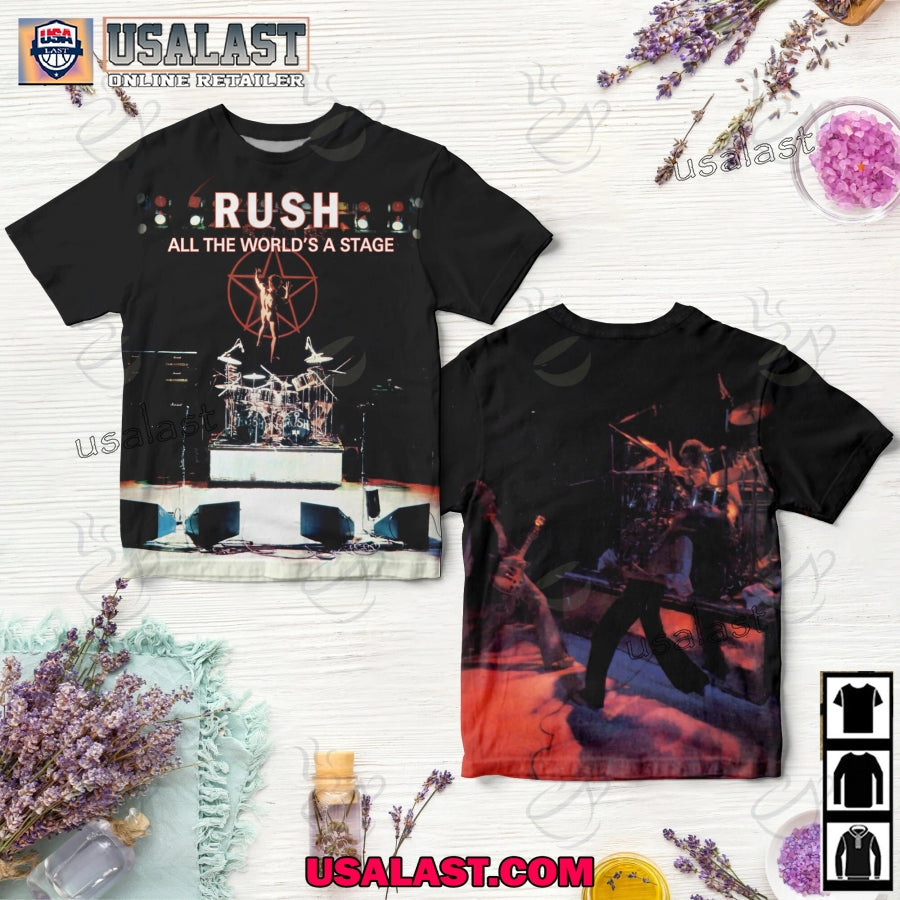 Rush All The World's A Stage Over Print - Adult & Kids T-Shirts, Sweatshirts & Hoodies apparel design preview 1