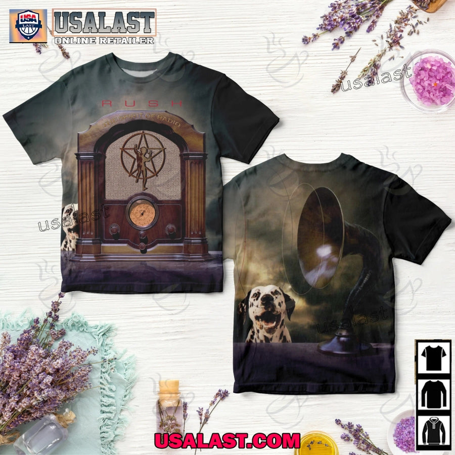Rush Band The Spirit of Radio 3D - Adult & Kids T-Shirts, Sweatshirts & Hoodies apparel design preview 1