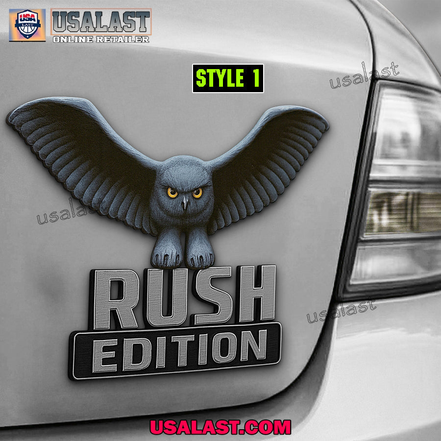 Rush Edition Custom 3D Car Badge Sticker - Adult & Kids T-Shirts, Sweatshirts & Hoodies apparel design preview 1