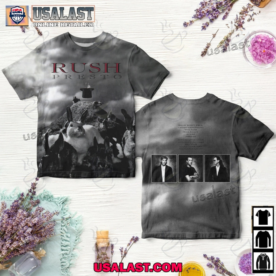 Rush Presto Album Cover 3D - Adult & Kids T-Shirts, Sweatshirts & Hoodies apparel design preview 1