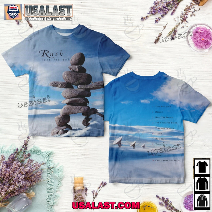 Rush Test for Echo Album Cover 3D - Adult & Kids T-Shirts, Sweatshirts & Hoodies apparel design preview 1
