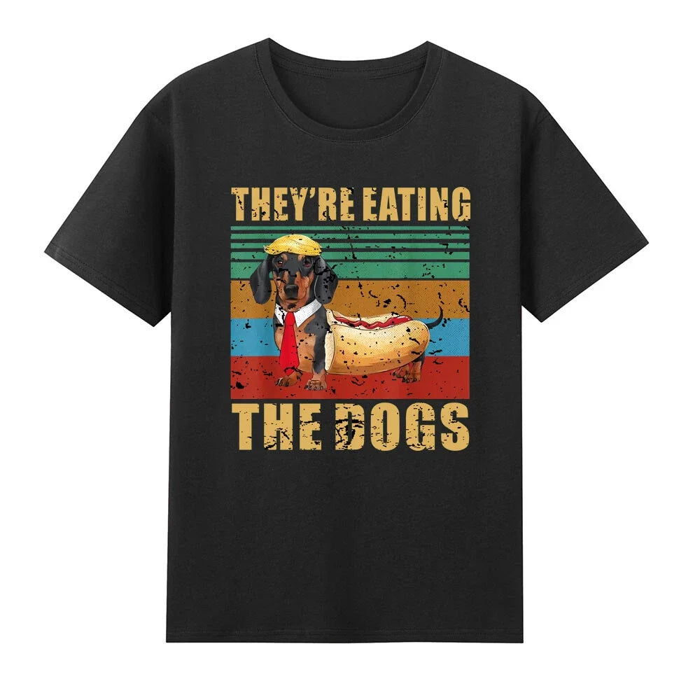 They're Eating The Dogs 2024 Funny Hotdog Dachshund - Adult & Kids T-Shirts, Sweatshirts & Hoodies apparel design preview 1