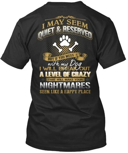 Don't Mess With My Dog Made in the USA Size S to 5XL - Adult & Kids T-Shirts, Sweatshirts & Hoodies apparel design preview 1