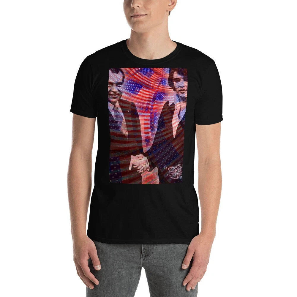 When Elvis Met Nixon - Adult & Kids T-Shirts, Sweatshirts & Hoodies apparel design preview 1