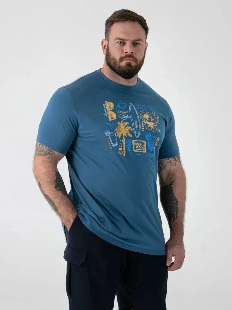 D555 Duke Big Mens Beach Printed Summer Print Teal - Adult & Kids T-Shirts, Sweatshirts & Hoodies apparel design preview 1