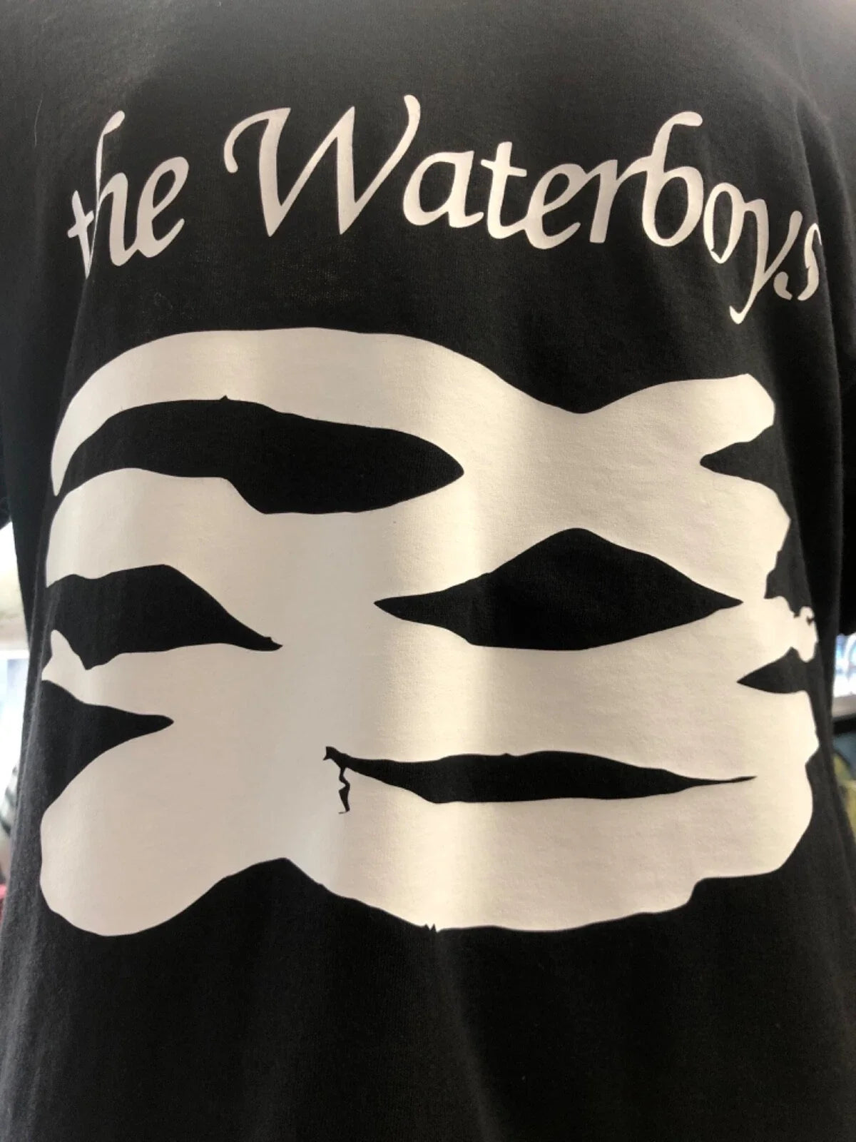 THE WATERBOYS Black White Print 100% COTTON - Adult & Kids T-Shirts, Sweatshirts & Hoodies apparel design preview 1