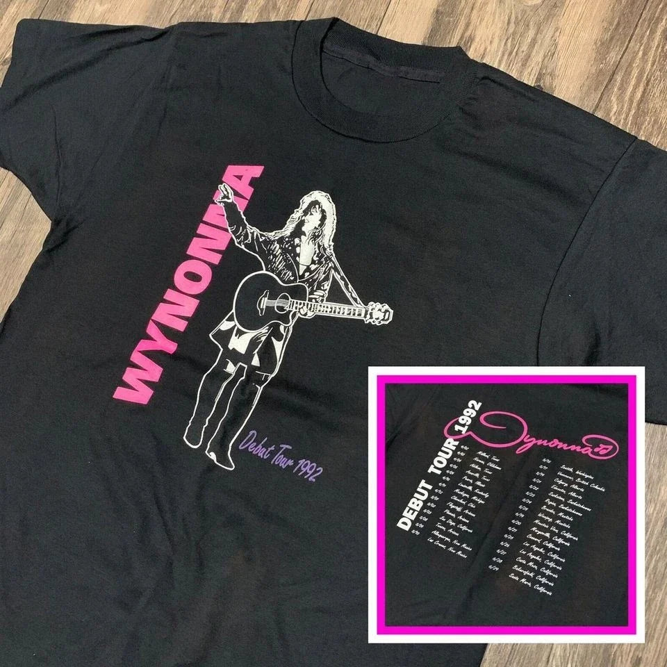 Wynonna Judd Debut Tour 1992 Band Vtg 90s The Judds - Adult & Kids T-Shirts, Sweatshirts & Hoodies apparel design preview 1