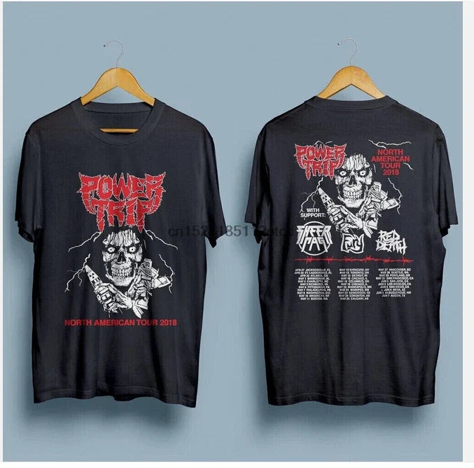 New Power Trip North American Tour 2018 - Adult & Kids T-Shirts, Sweatshirts & Hoodies apparel design preview 1