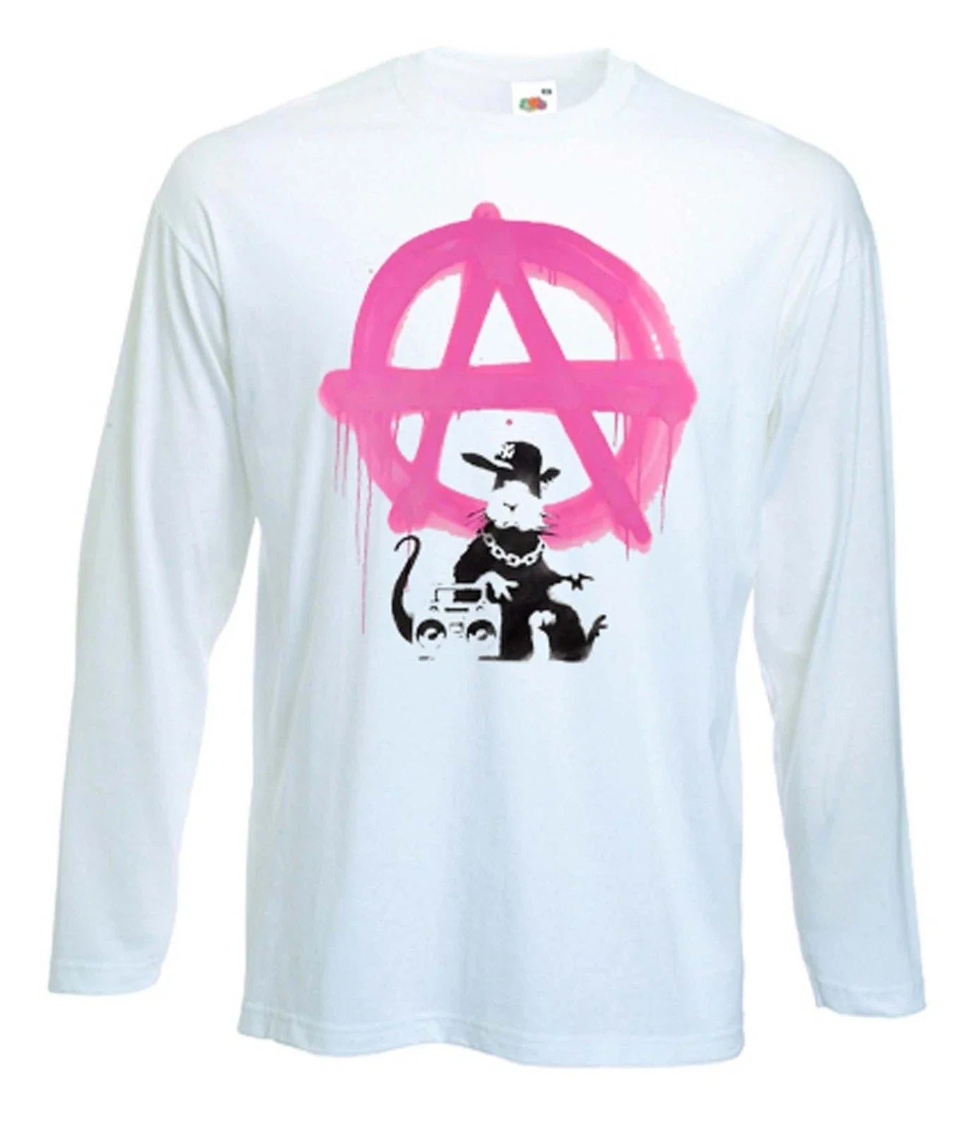 BANKSY ANARCHY RAT Punk Anarchist Anarchism Sizes - Adult & Kids T-Shirts, Sweatshirts & Hoodies apparel design preview 1