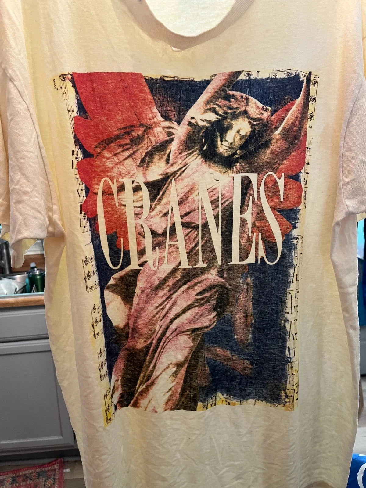 Vintage CRANES 1990s RARE - Adult & Kids T-Shirts, Sweatshirts & Hoodies apparel design preview 1