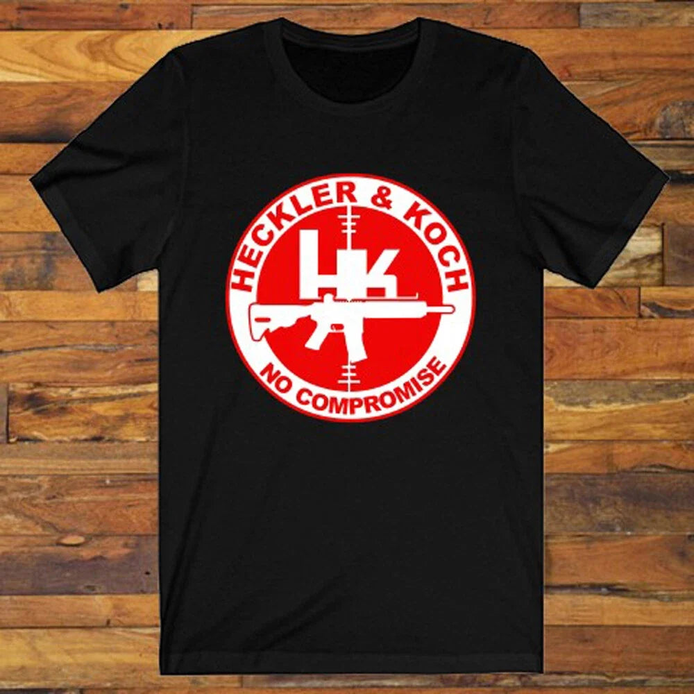 New HK Heckler and Koch Guns Firearms Men's Black S - Adult & Kids T-Shirts, Sweatshirts & Hoodies apparel design preview 1