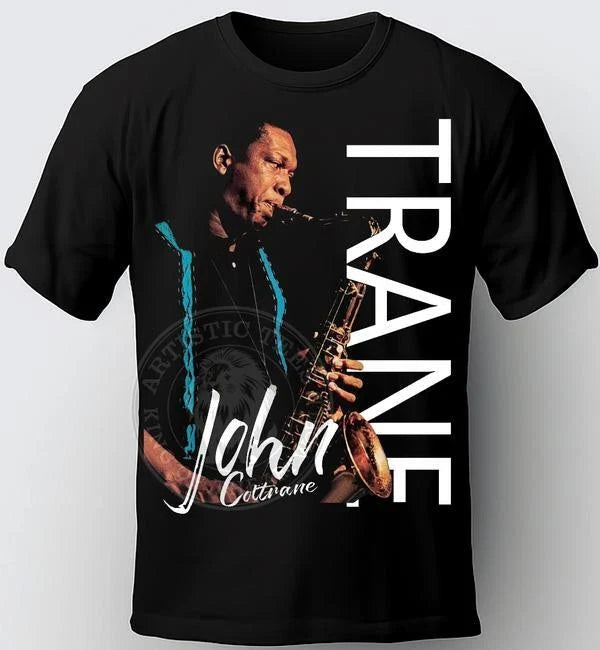JOHN COLTRANE 1967. COLOR BLACK. JAZZ MILES, MONK, - Adult & Kids T-Shirts, Sweatshirts & Hoodies apparel design preview 1