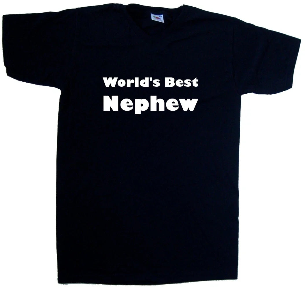 World's Best Nephew V-Neck - Adult & Kids T-Shirts, Sweatshirts & Hoodies apparel design preview 1