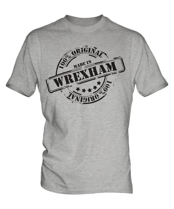 MADE IN WREXHAM MENS GIFT CHRISTMAS BIRTHDAY 18TH - Adult & Kids T-Shirts, Sweatshirts & Hoodies apparel design preview 1