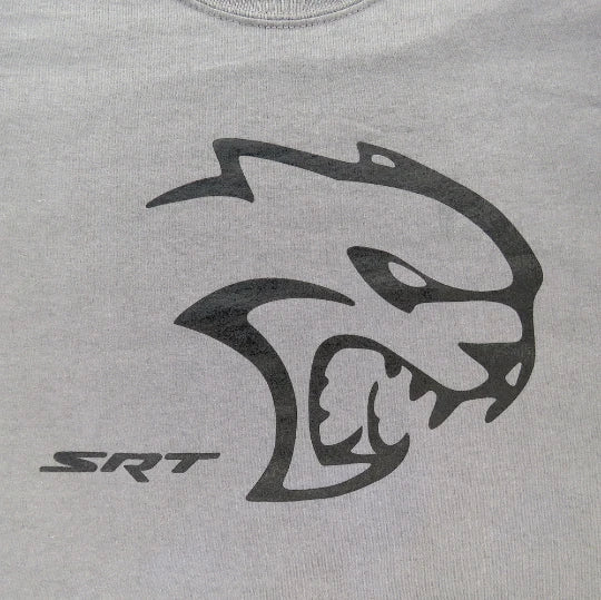 GREY DODGE HELLCAT SRT RACING HEMI MOPAR CHALLENGER - Adult & Kids T-Shirts, Sweatshirts & Hoodies apparel design preview 1