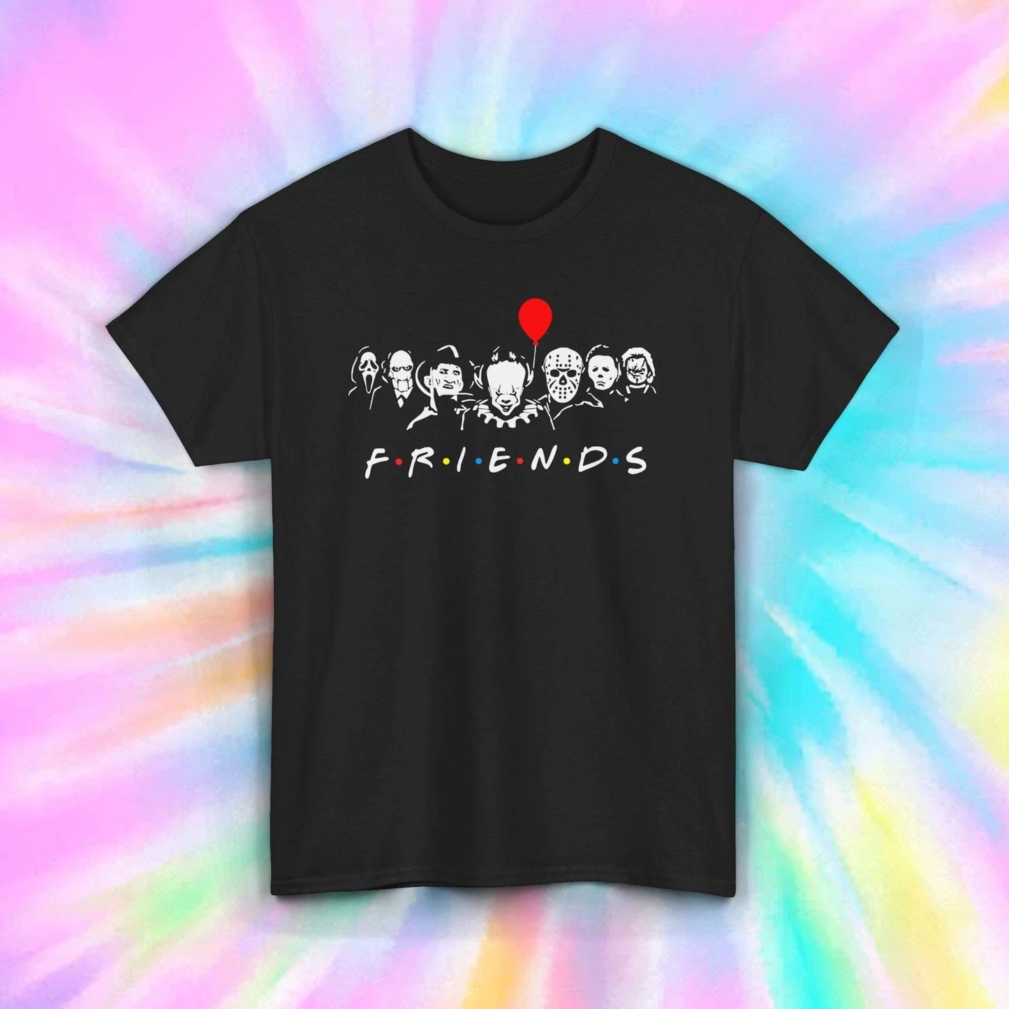 Horror Friends Scary Movie Villains Graphic Halloween - Adult & Kids T-Shirts, Sweatshirts & Hoodies apparel design preview 1