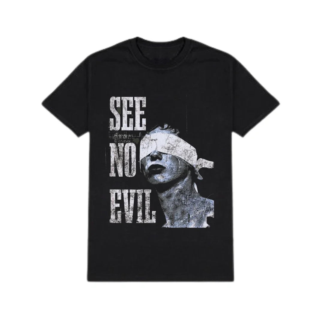 See No Evil Graphic Vintage Grunge Streetwear Black - Adult & Kids T-Shirts, Sweatshirts & Hoodies apparel design preview 1