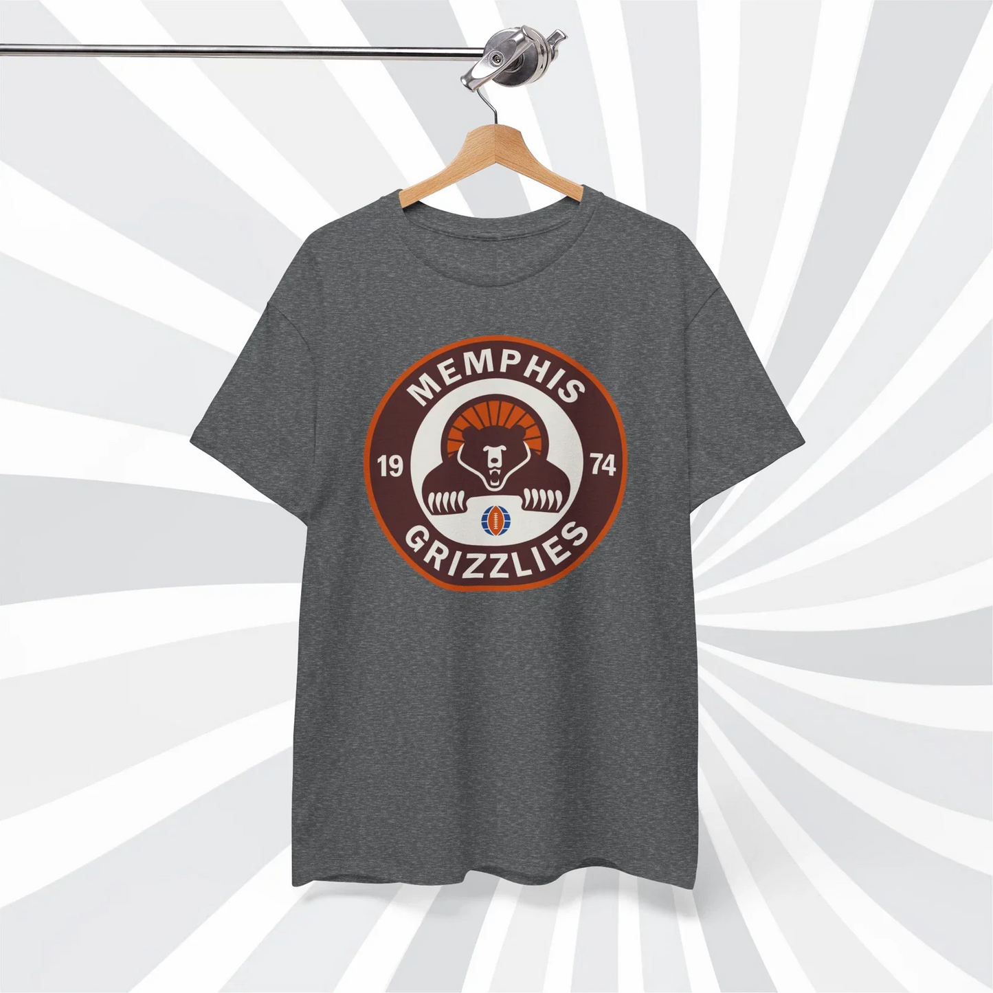 Memphis Southmen 1974 WFL Vintage Football Csonka - Adult & Kids T-Shirts, Sweatshirts & Hoodies apparel design preview 1